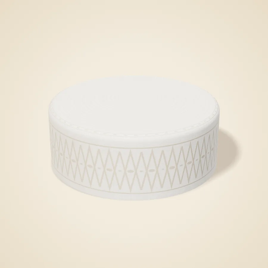 Crochet topi, white