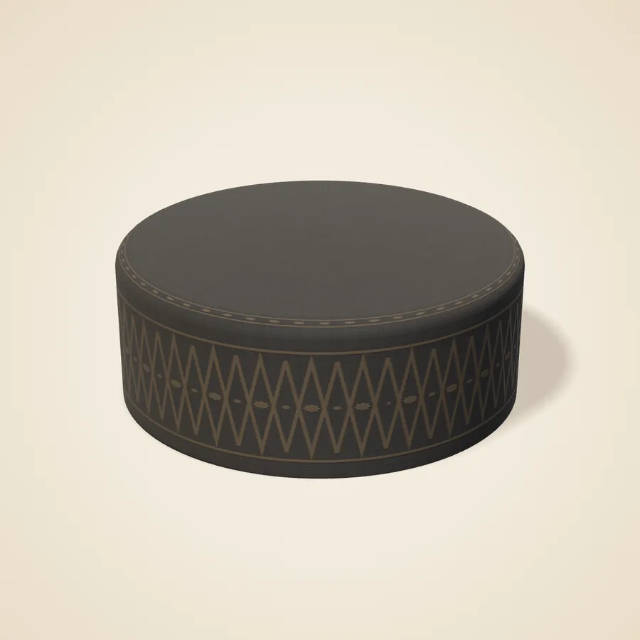 Knitted kufi, black