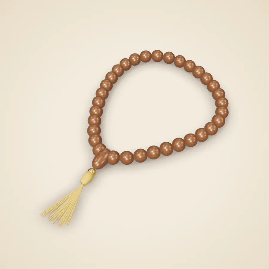 Tasbeeh, 33 bead wood