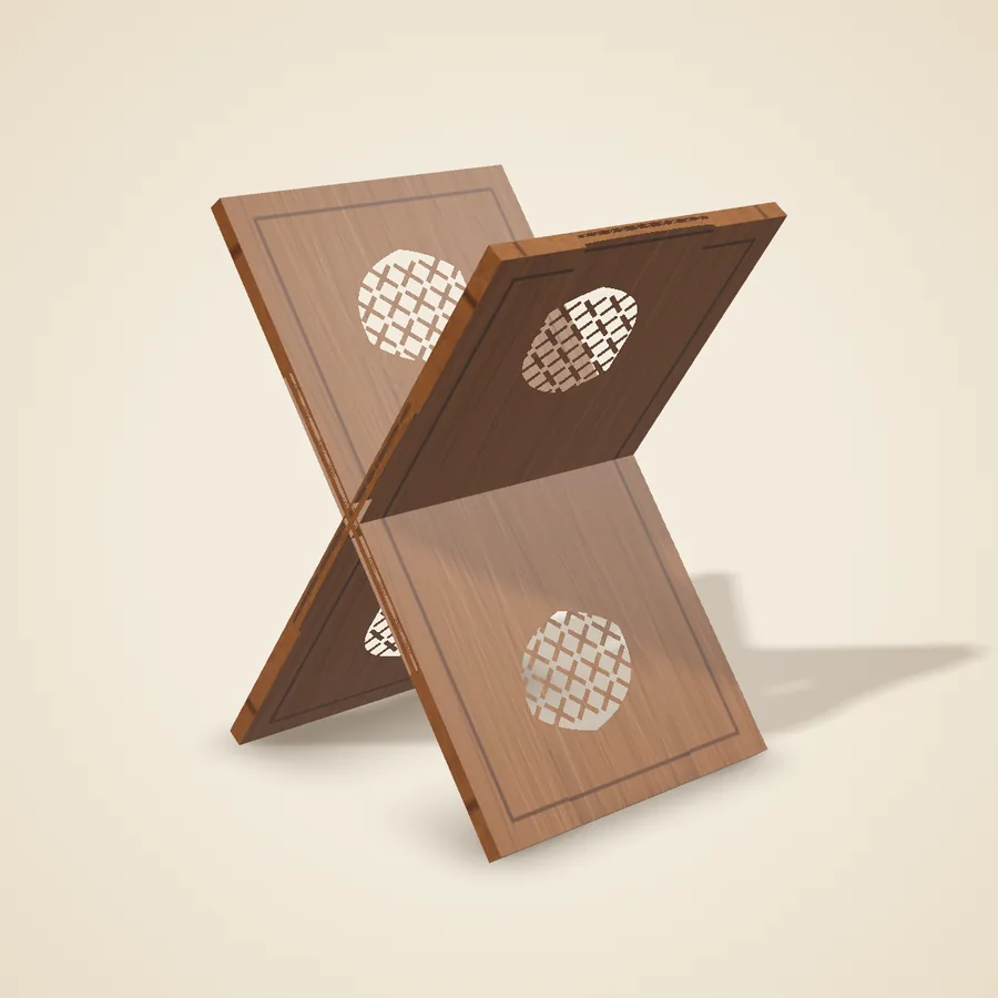 Wooden rehal Qur'an stand